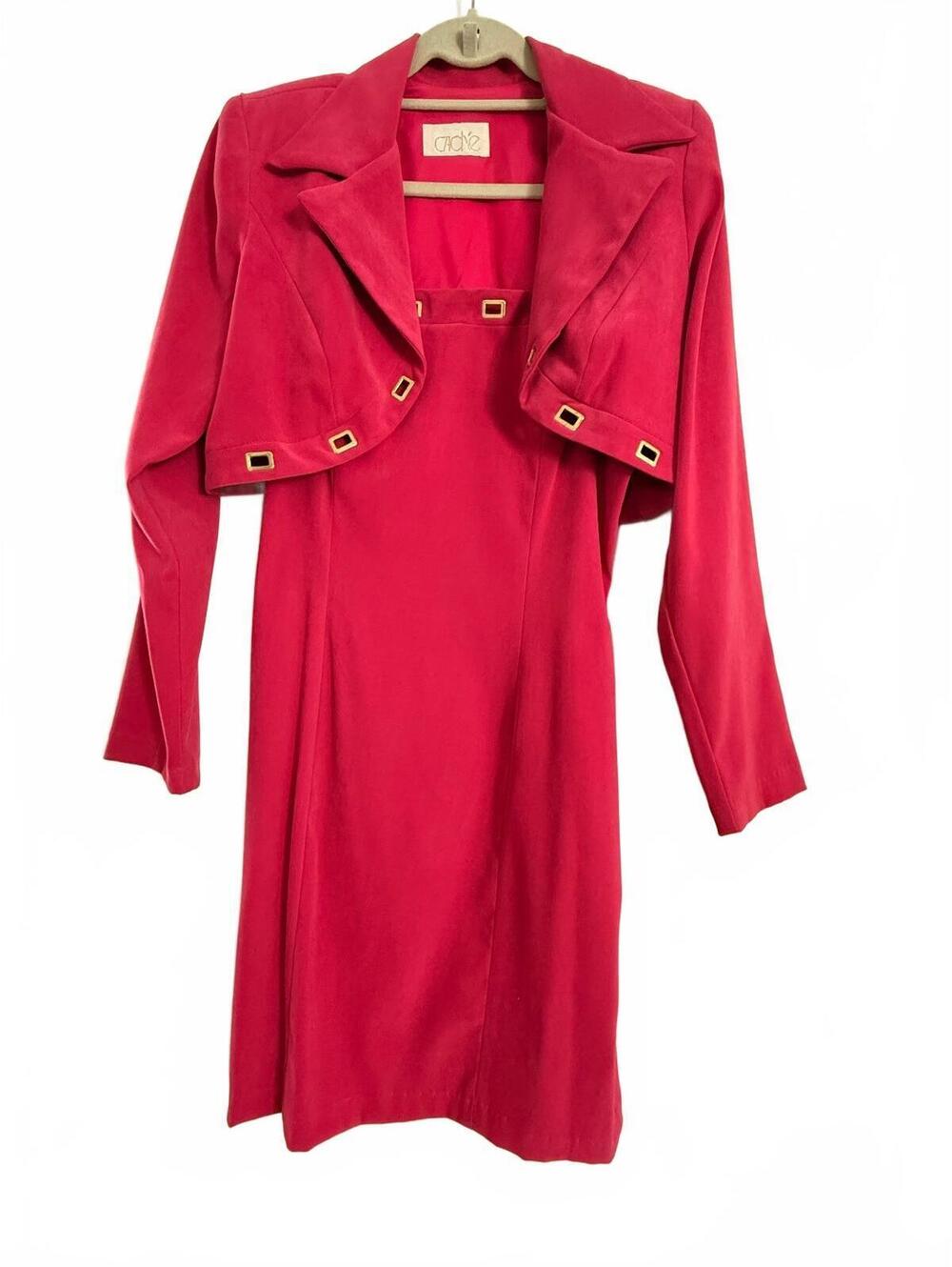 Vintage Cache Two-Piece Dress and Cropped Jacket Size M